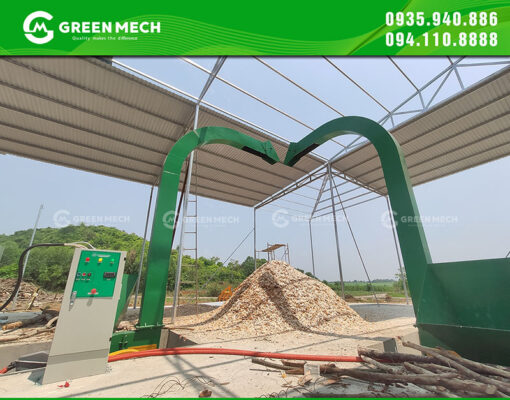 2 máy băm gỗ 5 tấn tại Nghệ An mà GREEN EMCH đã lắp đặt