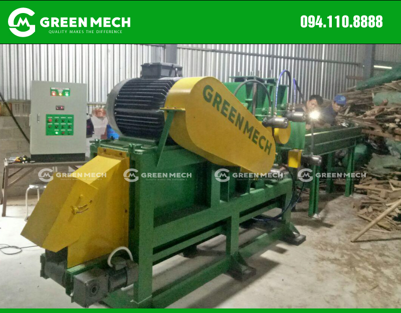 Máy nghiền gỗ cây thành mùn cưa GM-200SM không cần đầu tư thêm máy băm gỗ