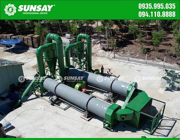 Máy sấy dăm GREEN MECH