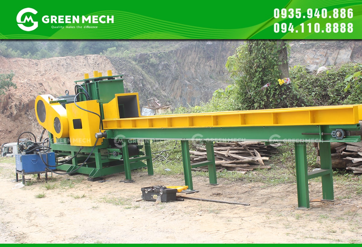 Băng tải cấp liệu, dây chuyền tự động hóa - cách tăng năng suất sản xuất mùn cưa