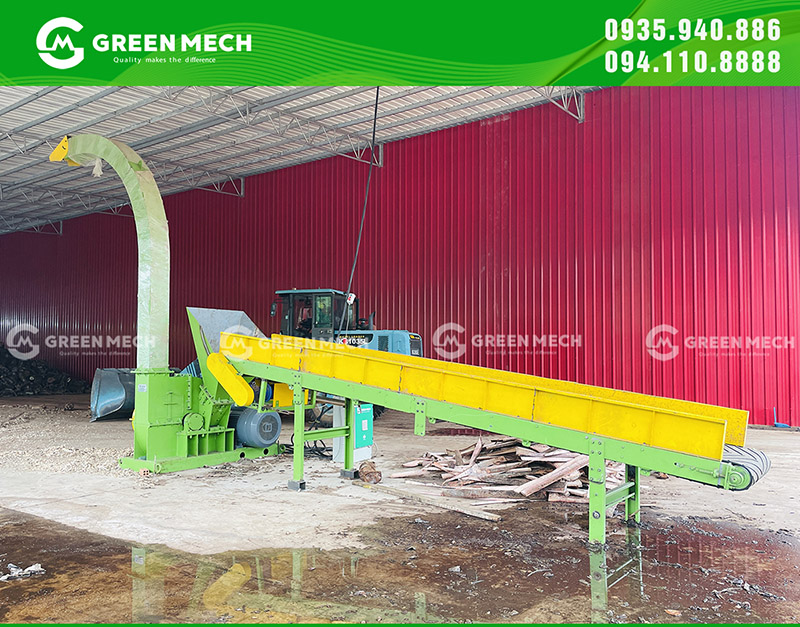 Máy băm gỗ GREEN MECH chất lượng cao 