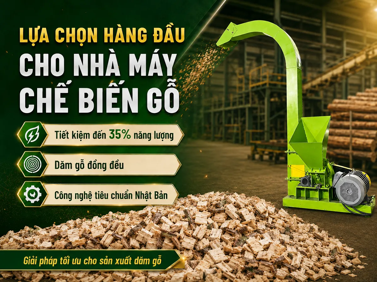 GREEN MECH là lựa chọn hàng đầu cho các nhà máy chế biến gỗ