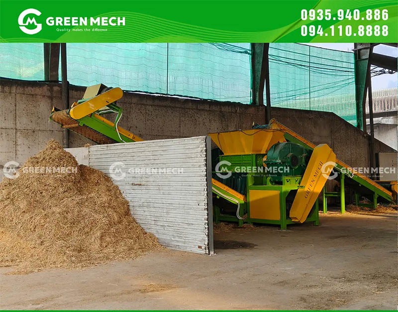Rơm sau khi nghiền có kích thước nhỏ, mềm, dễ tiêu hóa, phù hợp với hệ tiêu hóa của bò sữa