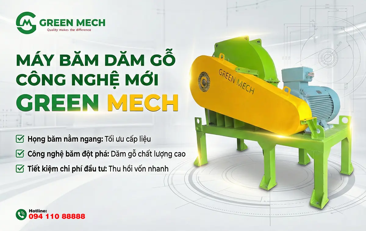 Máy băm gỗ họng ngang 20 tấn là lựa chọn lý tưởng cho các doanh nghiệp cần thiết bị băm gỗ công suất lớn, tiết kiệm chi phí và dễ lắp đặt.