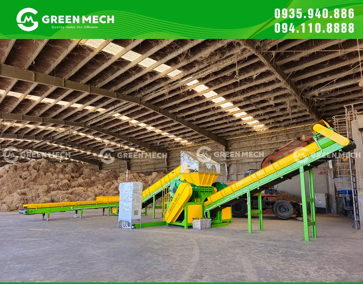 GREEN MECH thực hiện Cung cấp máy nghiền 2 trục cho trang trại bò sữa Vinamilk Quảng Ngãi với giải pháp công suất lớn và vận hành ổn định