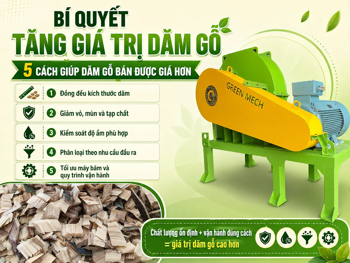 Cách tăng giá trị dăm gỗ, hãy bắt đầu từ việc kiểm soát chất lượng nguyên liệu đầu vào.
