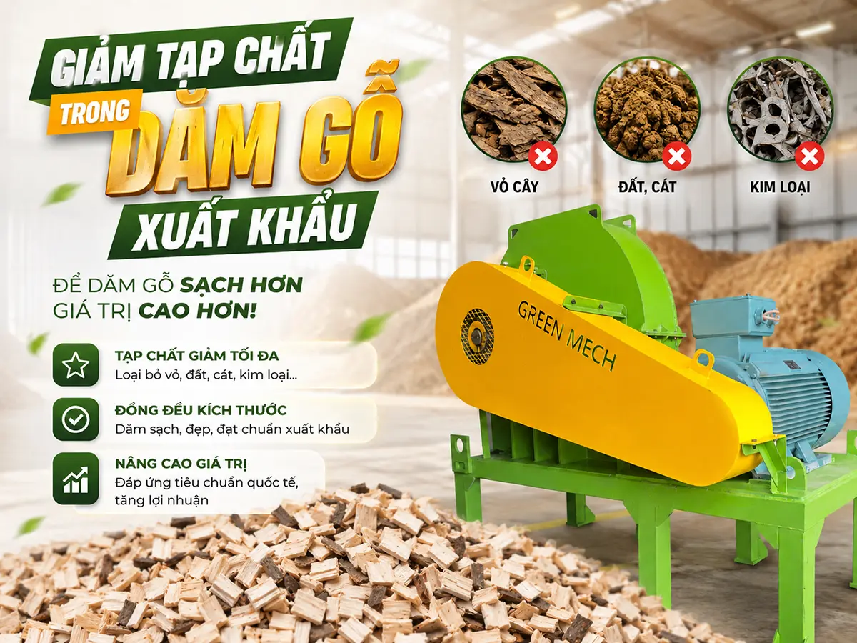 Kiểm soát nguyên liệu ngay từ bãi tập kết là bước đầu tiên giúp giảm tạp chất trong dăm gỗ xuất khẩu.
