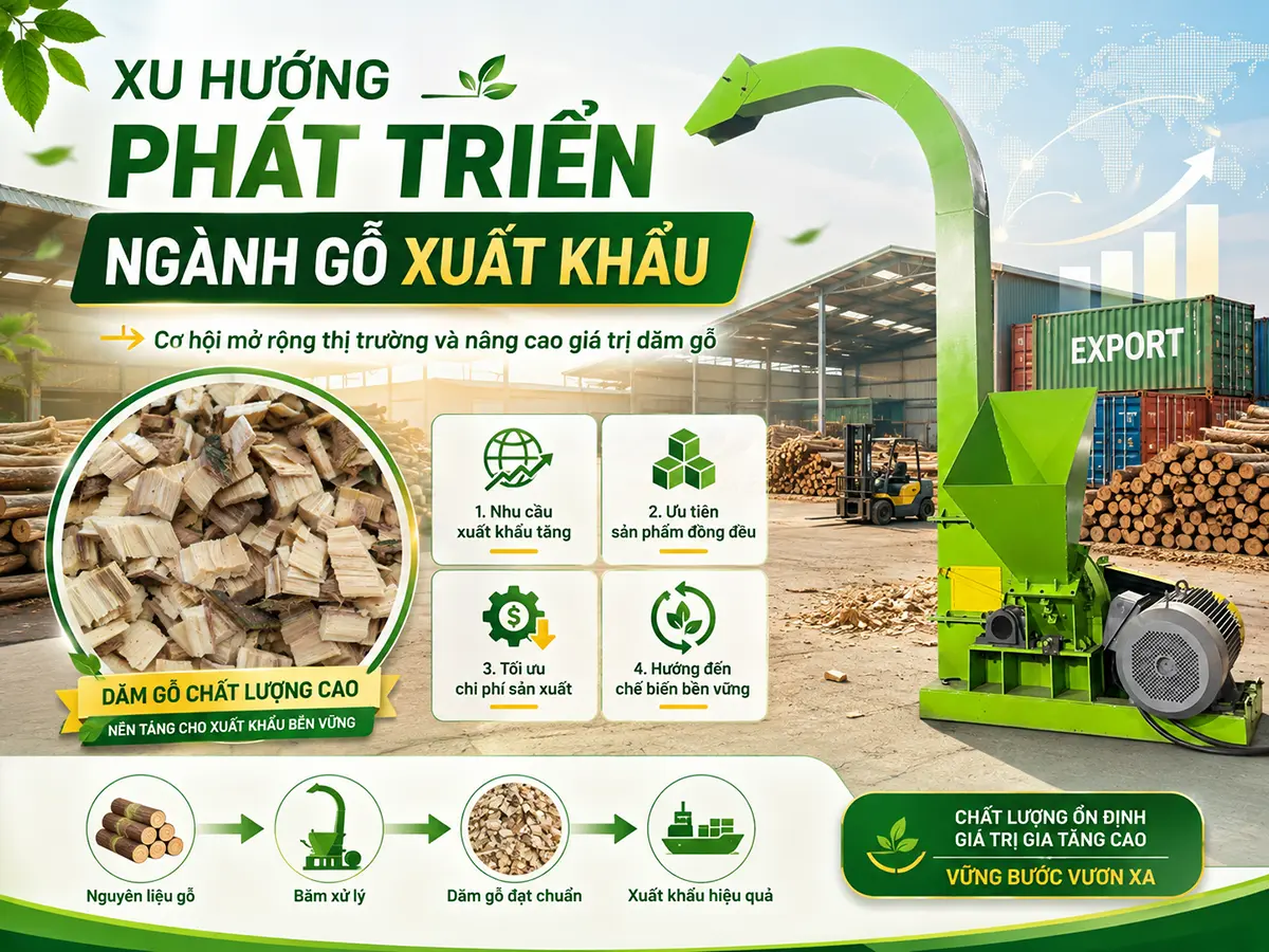 Xu hướng phát triển ngành gỗ xuất khẩu tập trung vào sản xuất xanh, truy xuất nguồn gốc và nâng cao giá trị sản phẩm.